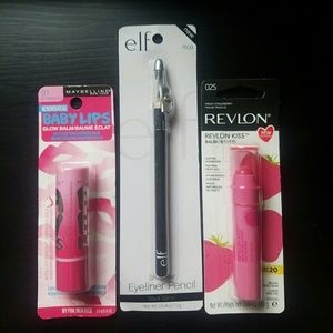 Maybelline, Revlon and elf